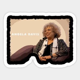 Champion of Civil Rights Angela Tribute Shirt Sticker